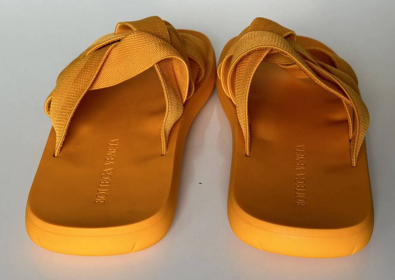 Bottega Veneta Intrecciato Starfish Tangerine Sandals 11 US (44) 651402 NWT $850