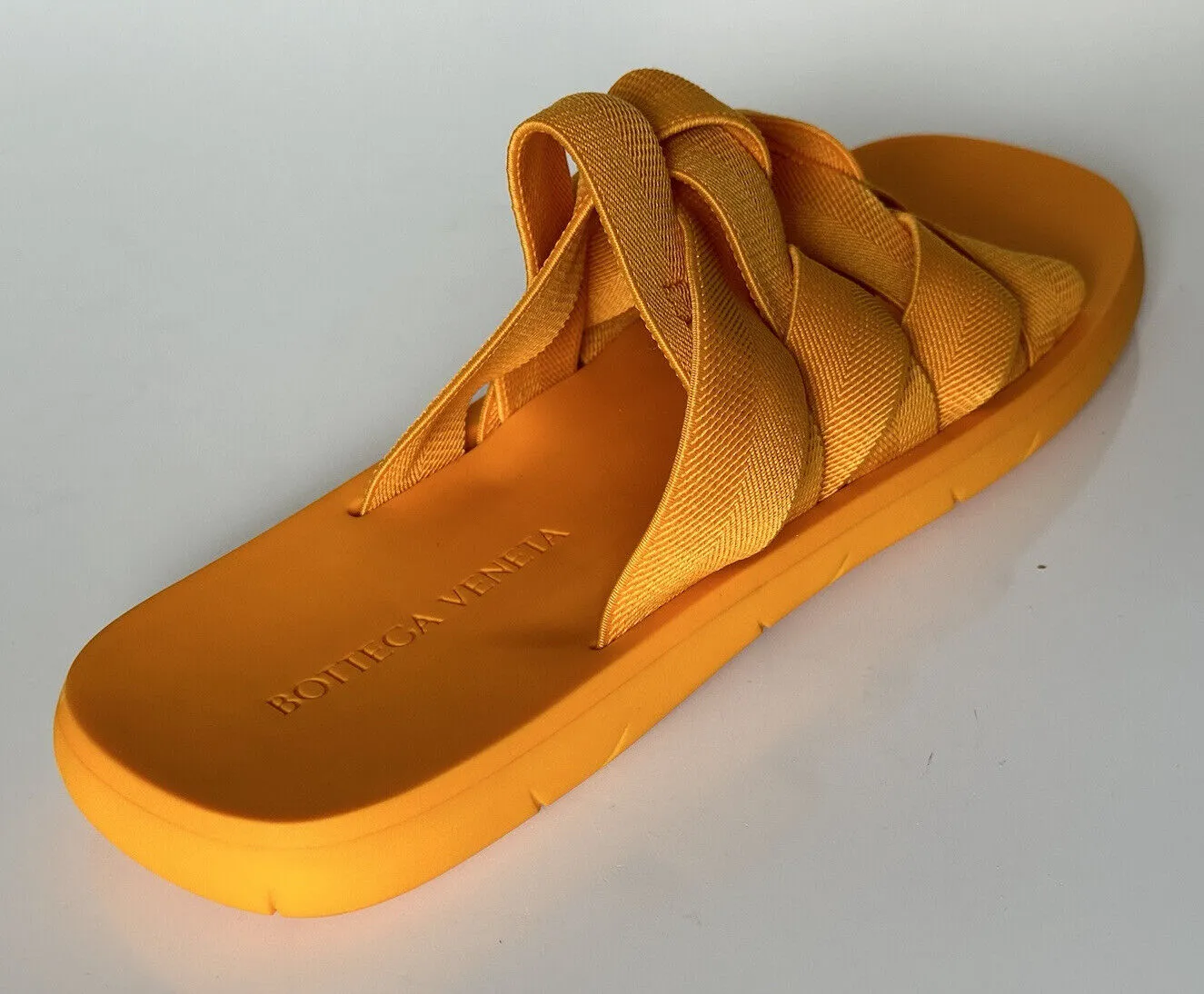 Bottega Veneta Intrecciato Starfish Tangerine Sandals 12 US (45) 651402 NIB $790